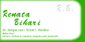 renata bihari business card