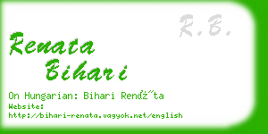 renata bihari business card